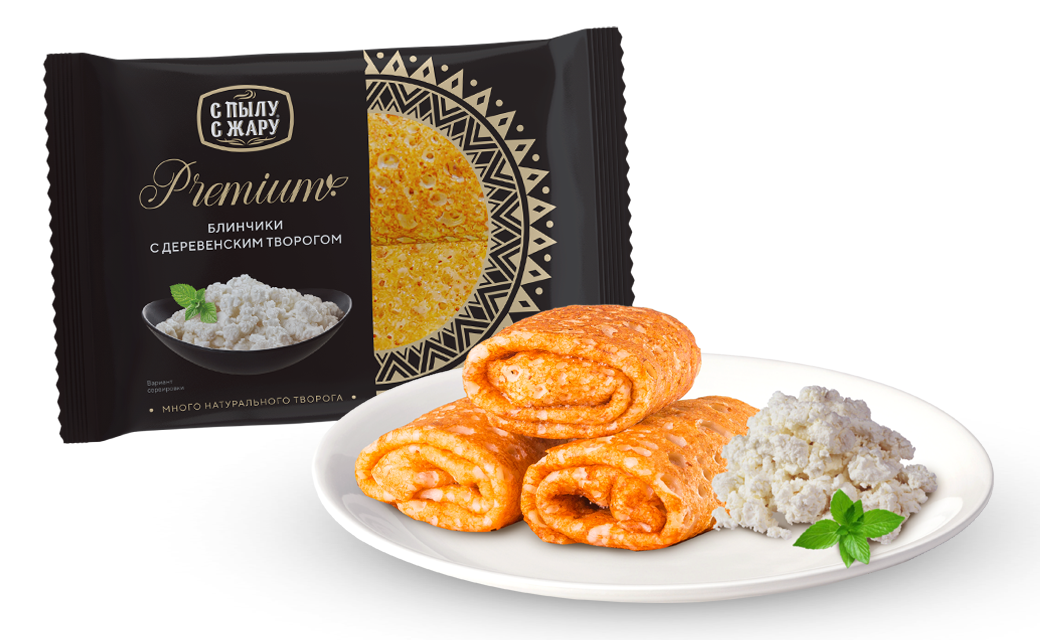 Crepes envelopes with PREMIUM cottage cheese, 300 gr.