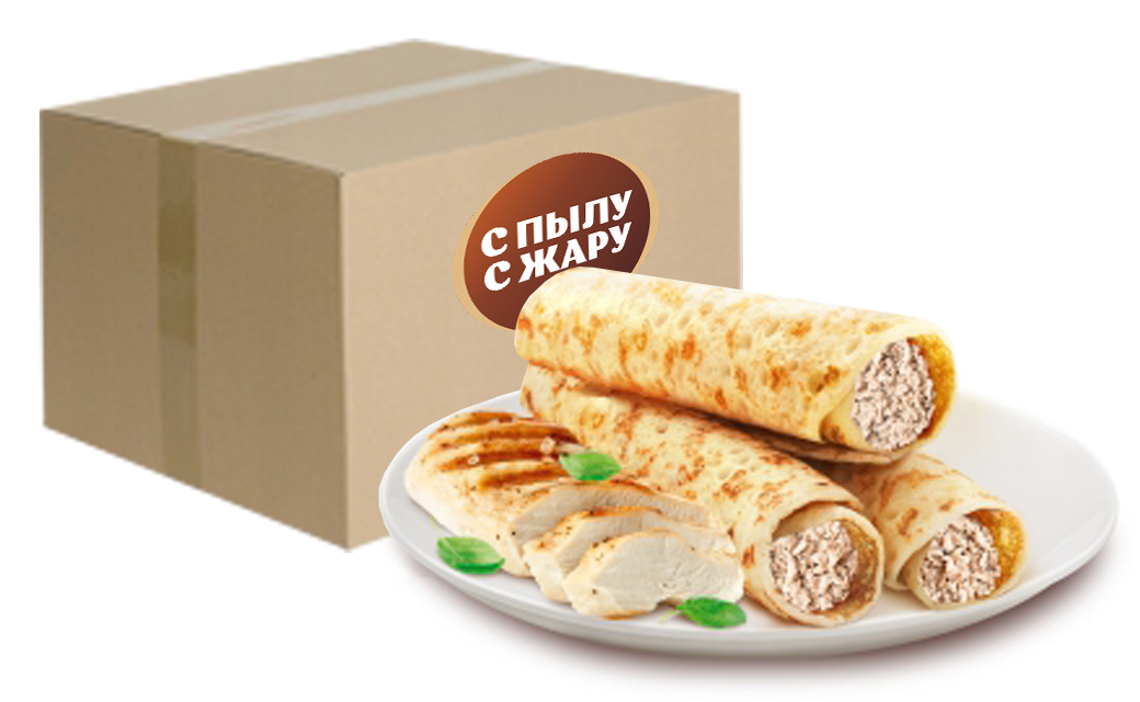 Crepes rolls with chicken Crepes rolls with chicken