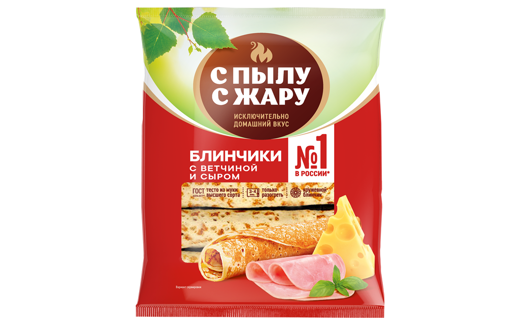 Crepes rolls with ham and cheese 360 g