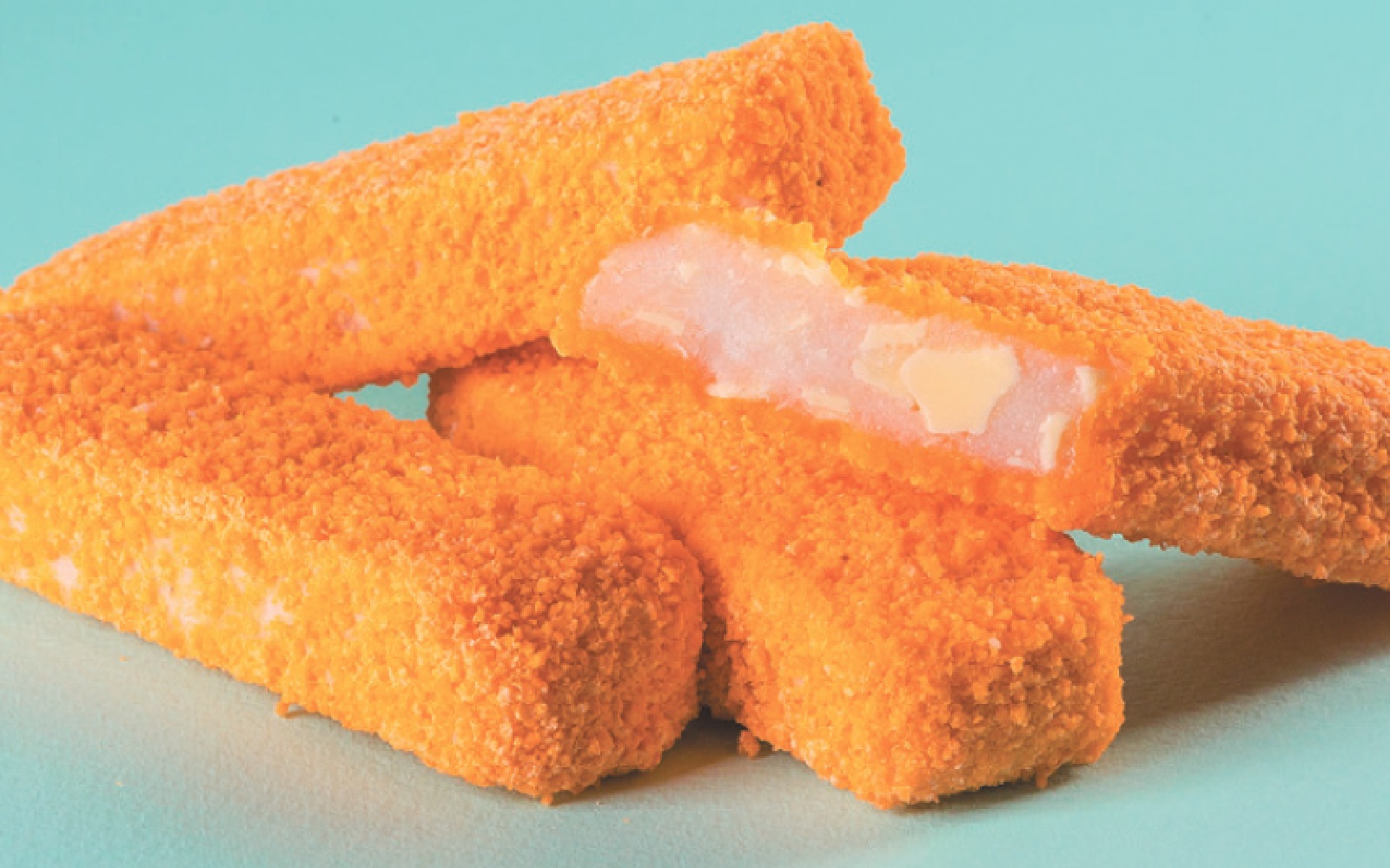 Cod sticks with cheese