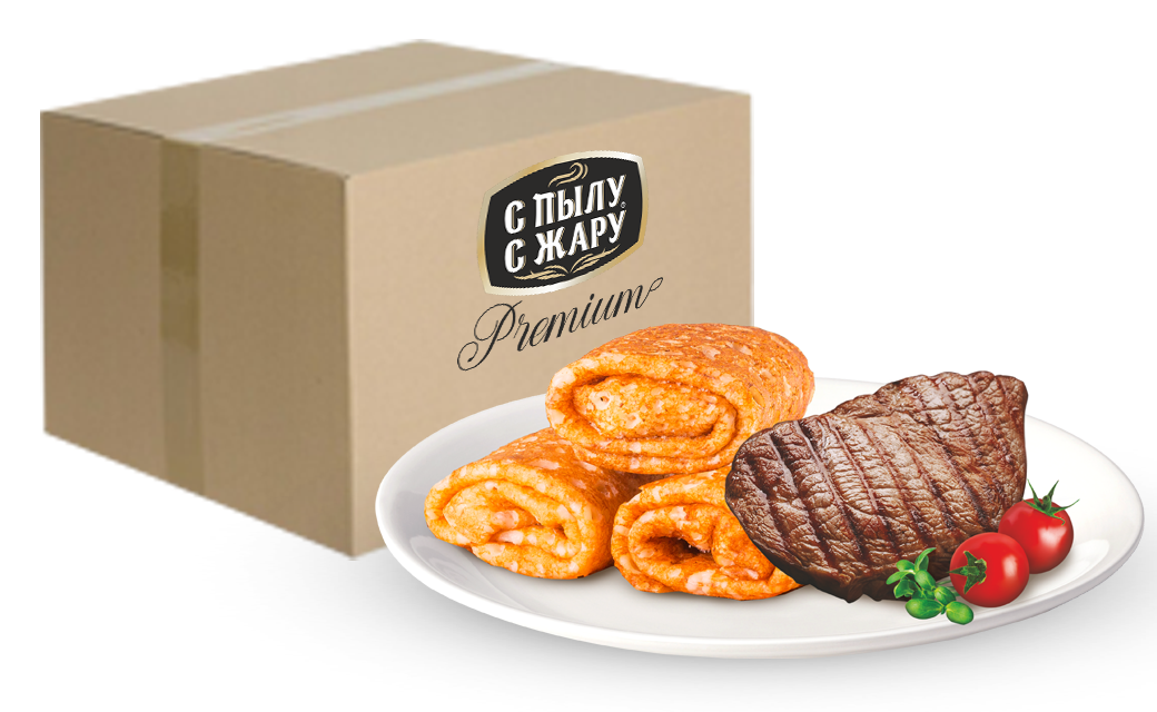 Crepes envelopes with stewed meat PREMIUM