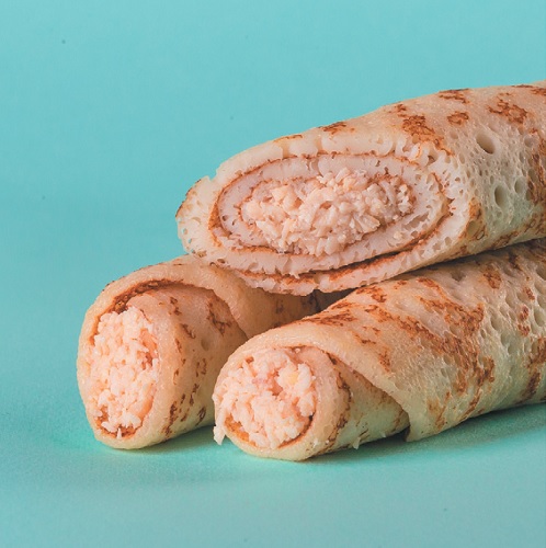 Crepes rolls with chicken Crepes rolls with chicken