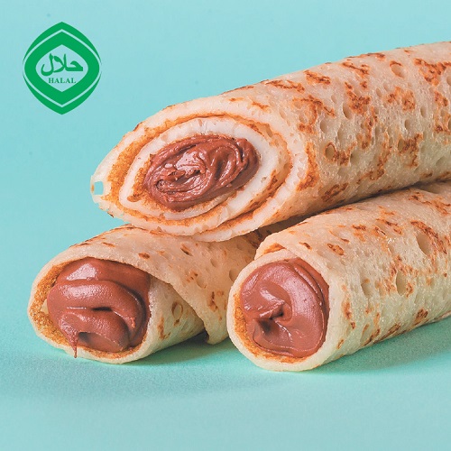 Tube Crepes with chocolate-nut paste PREMIUM