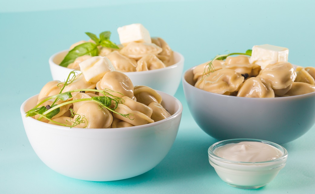 Dumplings with juicy meat