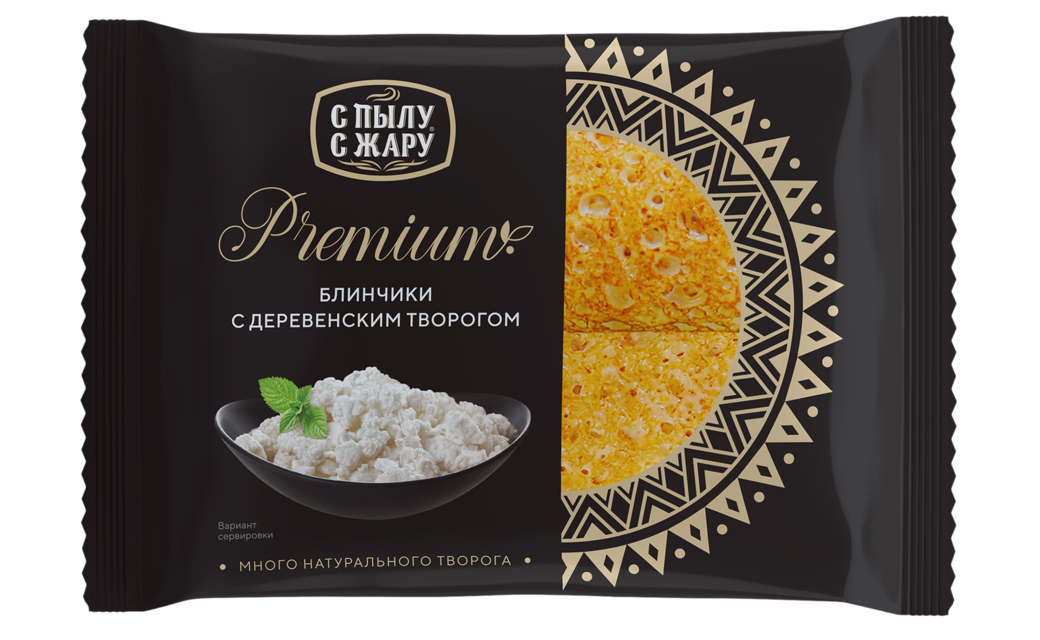 Crepes envelopes with PREMIUM cottage cheese, 300 gr.