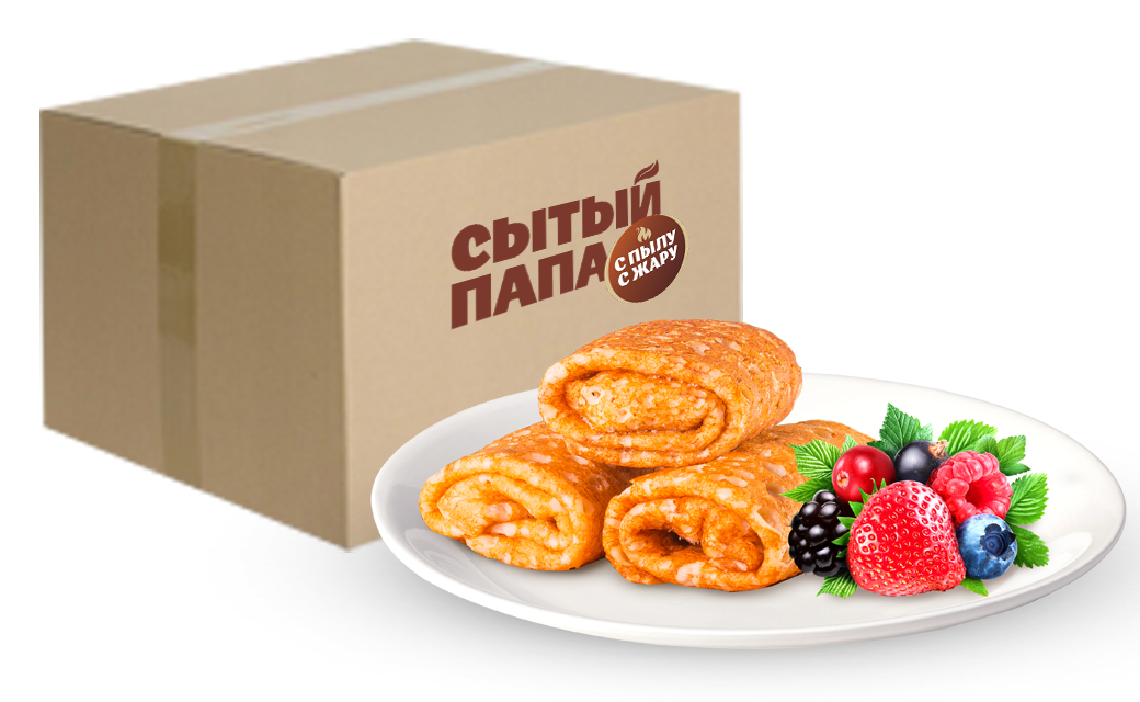 Crepes envelopes lean berry mix
