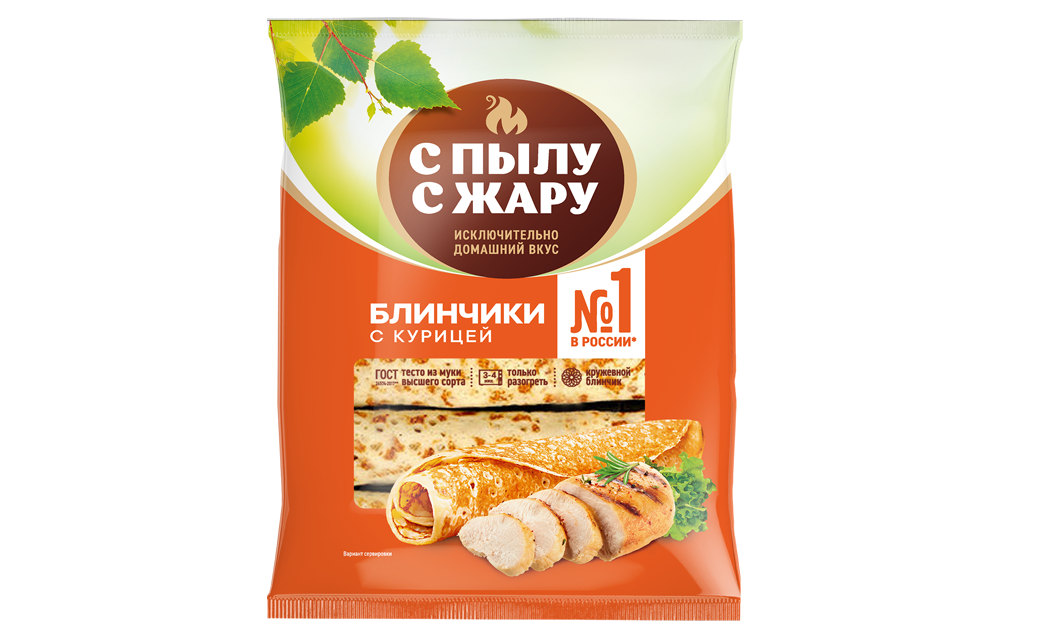 Crepes rolls with chicken, 360g Crepes rolls with chicken, 360g